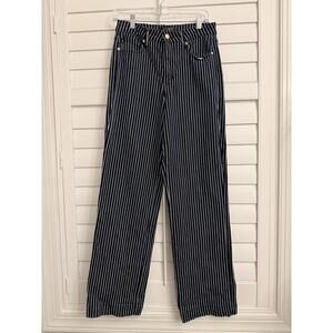 Judy Blue Tummy Control straight leg striped jeans size 9/29